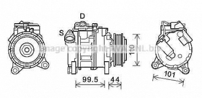 AVA QUALITY COOLING bwk492 -  Компрессор, кондиционер